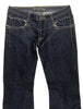 Parasuco Montreal.  Ergonomic Jeans Lycra/Denim Low Rise Flare Leg Thick Stitch