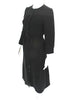 A.P.C. Black Lux Noir Button Down Robe Dress