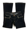 Parasuco Montreal.  Ergonomic Jeans Lycra/Denim Low Rise Flare Leg Thick Stitch