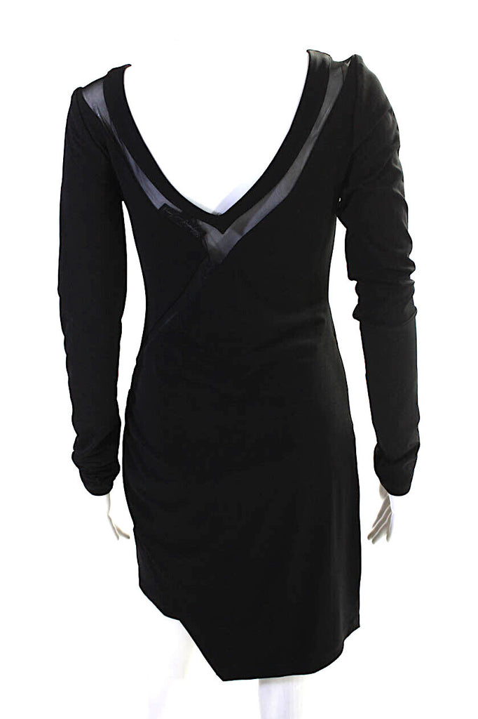 Elizabeth &James NY. New With Tags. Black Long Sleeve Ruched Bodycon Dress