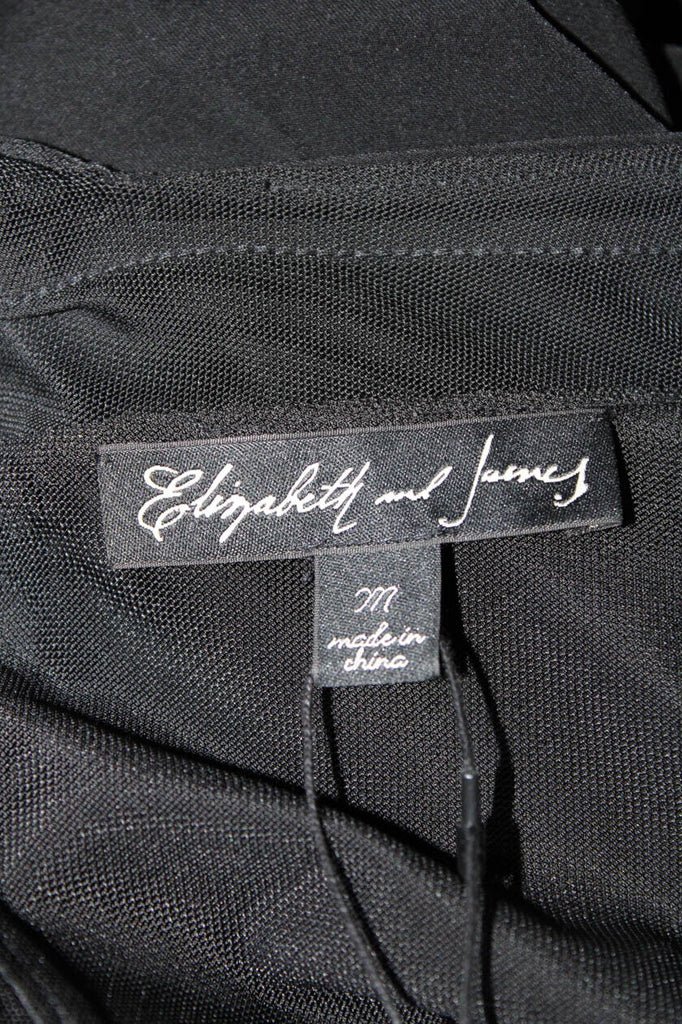 Elizabeth &James NY. New With Tags. Black Long Sleeve Ruched Bodycon Dress