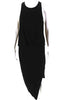 Elizabeth and James Black Sleeveless Asymmetrical Hem Dress